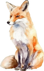 Fox illustrations created with Generative AI technology