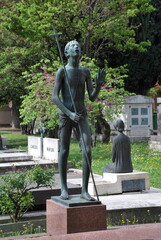 Obraz premium Monumental cemetery of the Certosa di Bologna - Italy 
