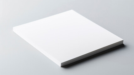 Blank white business card isolated on white background. Mockup for branding identity. generative ai.