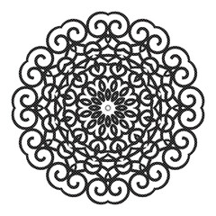 Mandala pattern coloring book art wallpaper design, tile pattern, greeting card, sticker, lace