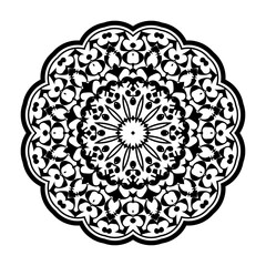Mandala pattern coloring book art wallpaper design, tile pattern, greeting card, sticker, lace