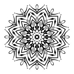 Mandala pattern coloring book art wallpaper design, tile pattern, greeting card, sticker, lace