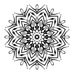 Mandala pattern coloring book art wallpaper design, tile pattern, greeting card, sticker, lace