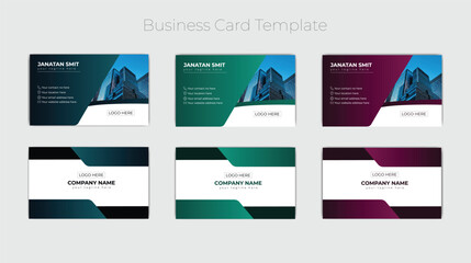 corporate business card template .