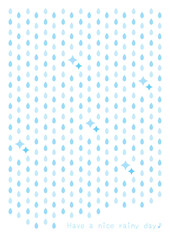 雨の背景用ベクターイラスト