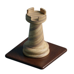 Wooden Chess Rook