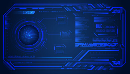 hud world future technology concept background