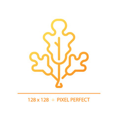 Herbs pixel perfect gradient linear vector icon. Plant food. Organic product. Healthy lifestyle. Natural seasoning. Thin line color symbol. Modern style pictogram. Vector isolated outline drawing