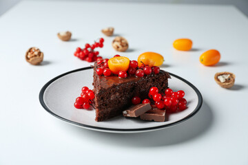 Tasty dessert - Chocolate cake, concept of delicious dessert
