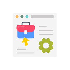 Online Job Services icon in vector. Illustration