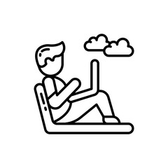 Work Anyplace icon in vector. Illustration