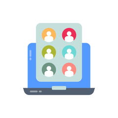 Connecting Online icon in vector. Illustration