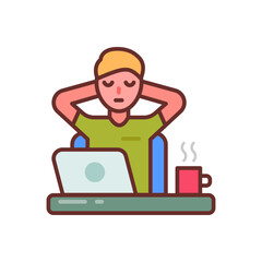 Break Time icon in vector. Illustration