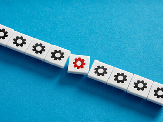 Failure in the business production process. Damage and error correction. System breakdown and...