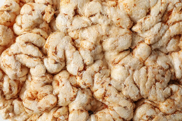 Concept of diet and healthy nutrition with crisp bread