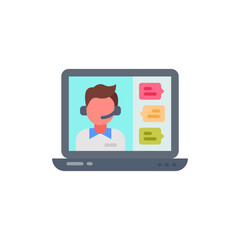 Live Webinar icon in vector. Illustration