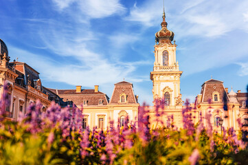 the Festetics Palace is located in the town of Keszthely, Zala, Hungary, near the Lake Balaton....