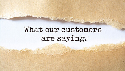 What Our Customers Are Saying.