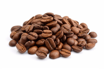 coffee beans isolated on white