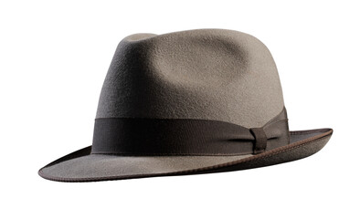 Brown Vintage hat isolated on white background