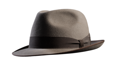 Brown Vintage hat isolated on white background