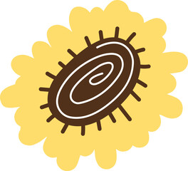 Flower illustration hand drawn for media, element, decorative and more