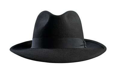Black Vintage hat isolated on white background
