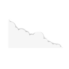 Cloud border with shadow 