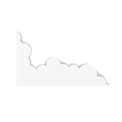 Cloud border with shadow 