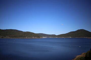 lake in the mountains in summer