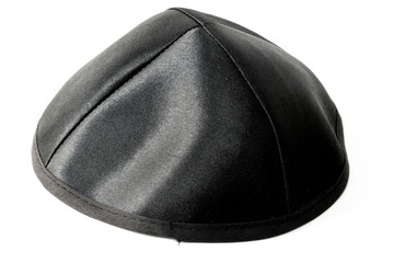 yarmulke isolated on a white background.  kippah traditional Jewish headcovering