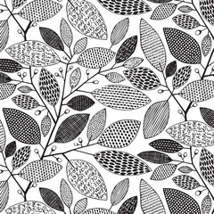 seamless pattern with leaves