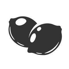 Lemon icons isolated on white background. Simple style. Vector illustration