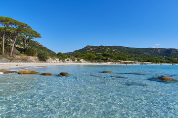 Palombaggia beach, Corsica island, France