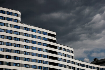 Fototapeta premium Modern and new apartment building