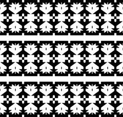 Seamless repeating pattern.  Black and white pattern for web page, textures, card, poster, fabric, textile.