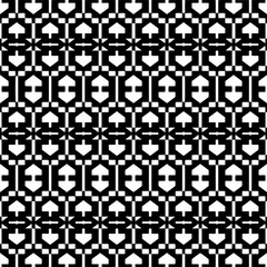 Seamless repeating pattern.  Black and white pattern for web page, textures, card, poster, fabric, textile.