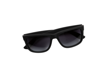 Black sunglasses isolated no background