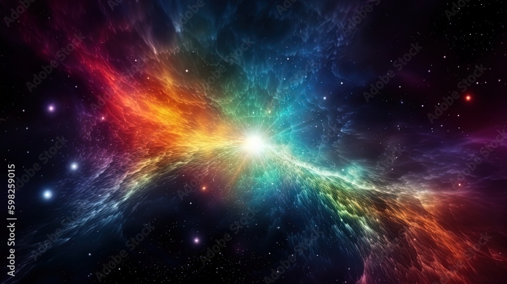 Wall mural galaxy and universe light. galaxies sky in space planets and stars beauty of space exploration