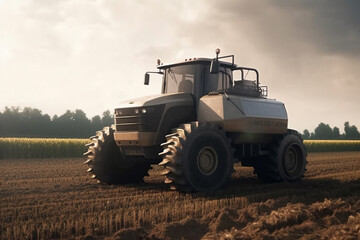 Fototapeta premium An image depicting the use of innovative technology and sustainable practices in modern agriculture. Ai generated.