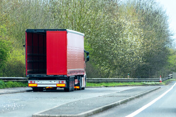 Large Haulage Vehicle In Lay by
