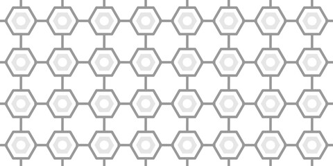Seamless pattern of hexagons on a white background. Vector illustration