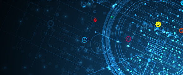abstract structure circuit computer  technology business background