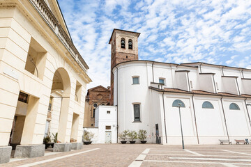 the church of the Holy Cross in Mortara, Province of Pavia, region of Lombardy, Italy