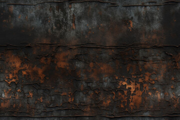 Nahtlos wiederholendes Muster - Rostige Kupfer Oberfläche - Fotorealistischer Grunge Stil