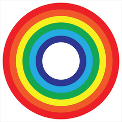 Rainbow Circle Background