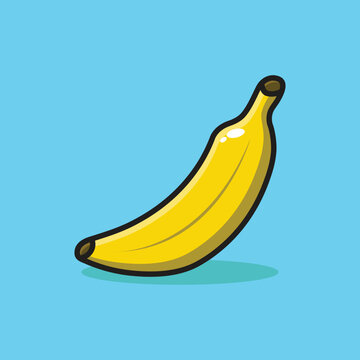 banana fruit cartoon illustration vector