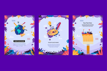 Art days design illustration