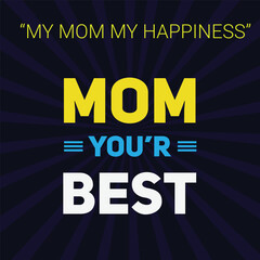 Happy Mother's Day poster with beautiful  background