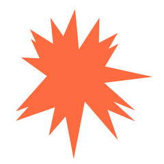 Explosion Shape Illustration